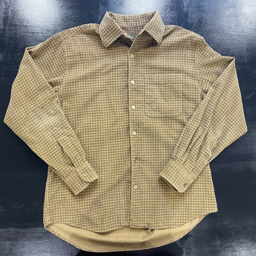 Ermenegildo Zegna Tan Casual Button Down Shirt